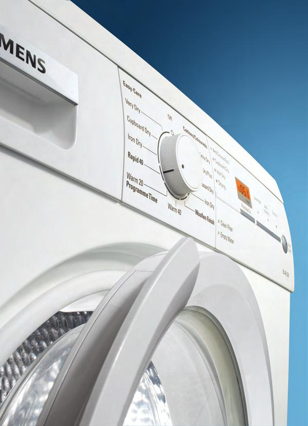 Model shown WTE39G With our dryers, as with all our appliances, technology and innovation are key.