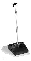JOBBY DUSTPAN WITH RUBBERIZED EDGE Quick, controlled clean-up of solids and dust Rubber edge provides flawless floor adherence Ergonomic grip minimizes user stress Collection pan snaps upright for