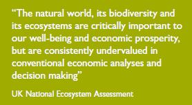 High level messages: the case for investing in natural capital Concept of natural capital helping to reframe debate on importance of natural environment to economy and society Recognising