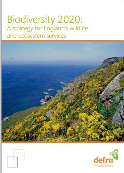 Evidence has informed policy strategies so that they set the right framework for taking ecosystems and their services into account Natural Environment White Paper (June 2011) key theme of natural