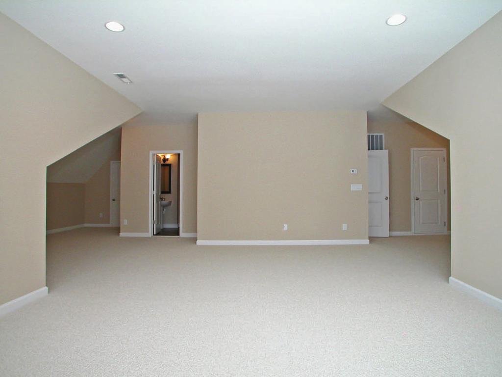 Finished, large recreation room on the third floor is also perfect