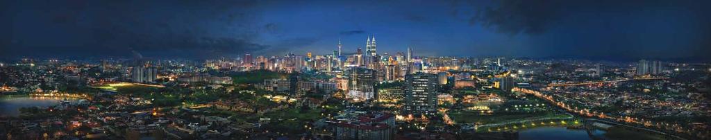 Actual panoramic view of KLCC from site Towering over the metropolis Arte + is situated along the Embassy Row of Jalan Ampang and surrounded by