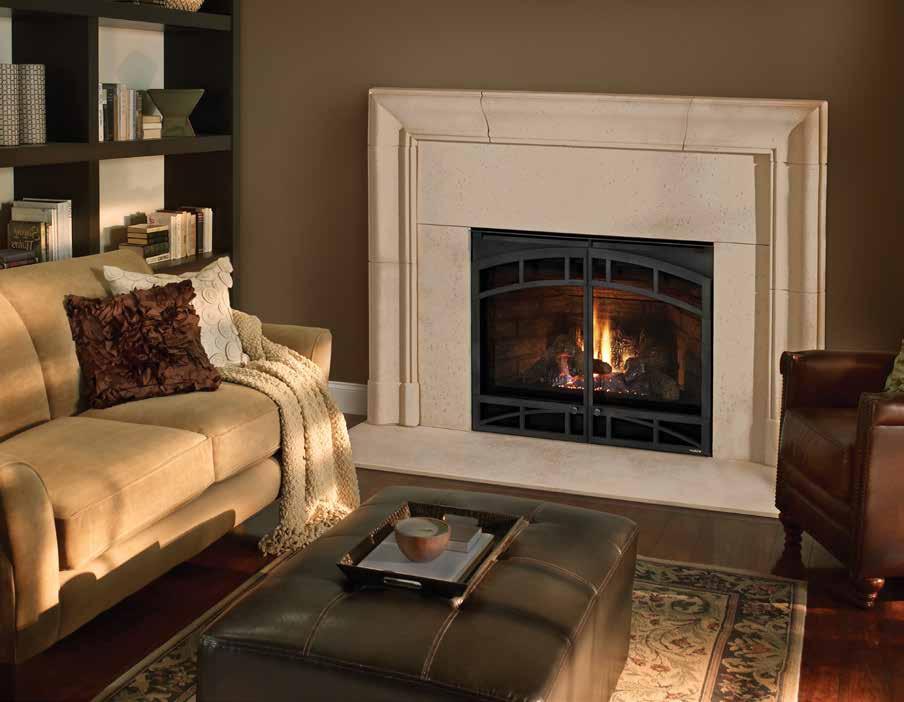 TRADITIONAL GAS DIRECT VENT Novus nxt Heatilator has integrated contemporary styling and advanced technology into the Novus nxt gas fireplace.