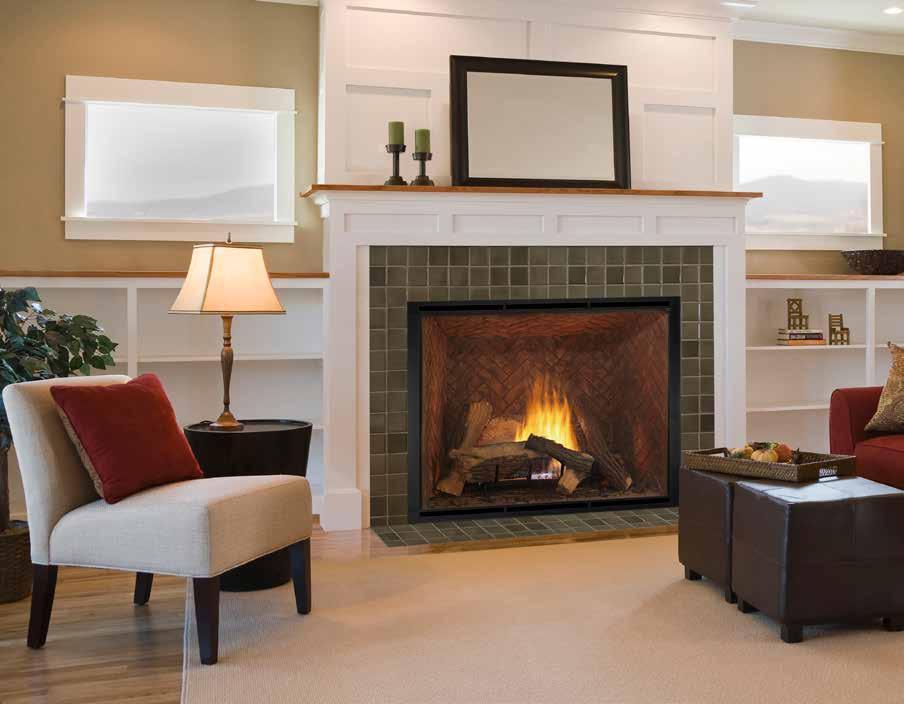 TRADITIONAL GAS DIRECT VENT Heirloom The Heirloom provides authentic masonry style without the costs of a site-built masonry fireplace.