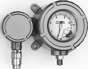 Pressure Gauges with Contact The following places are regulated by Japanese law as hazardous area that needs preventive safety measures: an atmosphere containing the vapor of inflammable material and