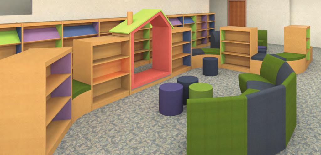 Create Colorful, Inviting & Inspiring Landscapes A uniquely flexible and functional collection of library furniture, the ColorScape line can be used throughout your