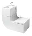 W+W washbasin and wc WC S All Roca close coupled, back-to-wall and wall-hung WC s come with 6/3 litre dual flush cistern fittings as a maximum, giving you a wide range of styles to choose from.