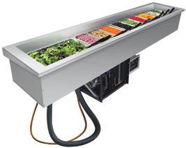 Refrigerated Slim Drop-In Wells Hatco's Refrigerated Slim Drop-In Well is a full-size unit that blankets your pre-chilled food product to retain optimum freshness and taste in one efficient and easy