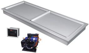 Accommodates full-size sheet pans Units include a 1 NPT drain (excluding FTBR-1 and FTBX-1) and refrigeration system FTBR models include a condensing unit (shipped loose, can be field mounted up to