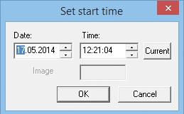 Set Start And Stop Time Of The Backup ¾Click the Start time button. The Set start time dialog is displayed. Fig.
