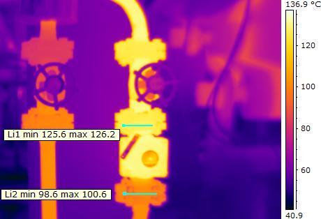 Malfunctioning steam and condensate traps causes energy losses and problems in the process. Thermal imaging may detect these problems.