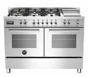 52 RANGE COOKERS PROFESSIONAL SERIES 53 RANGE COOKERS PROFESSIONAL SERIES PRO120 6G MFE D XT 120 CM 6-BURNER + GRIDDLE, ELECTRIC DOUBLE OVEN PRO110 6 MFE T XT 110 CM 6-BURNERS ELECTRIC TRIPLE OVEN