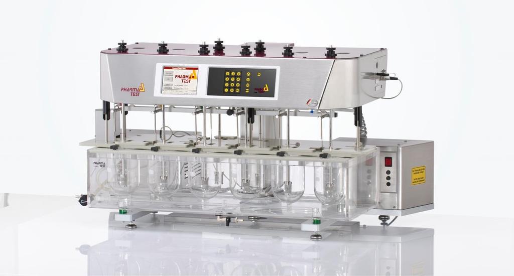 The six vessels in the front row of PTWS 620 offer optimal visibility of the samples.