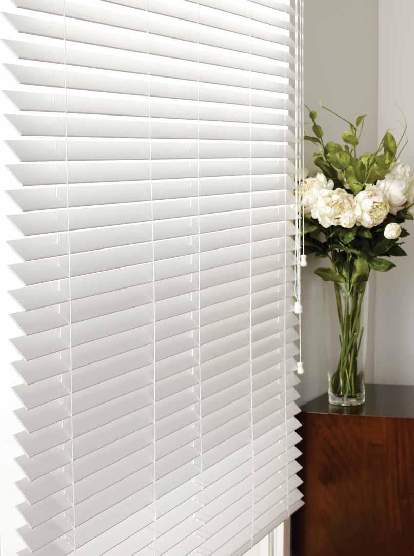 VENETIAN BLINDS Venetian blinds are a practical solution to your home and enable you to control the light by adjusting the blades to any position.