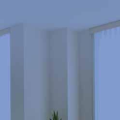 ideal for privacy too. Vertical blinds also provide effective insulation against heat and cold.