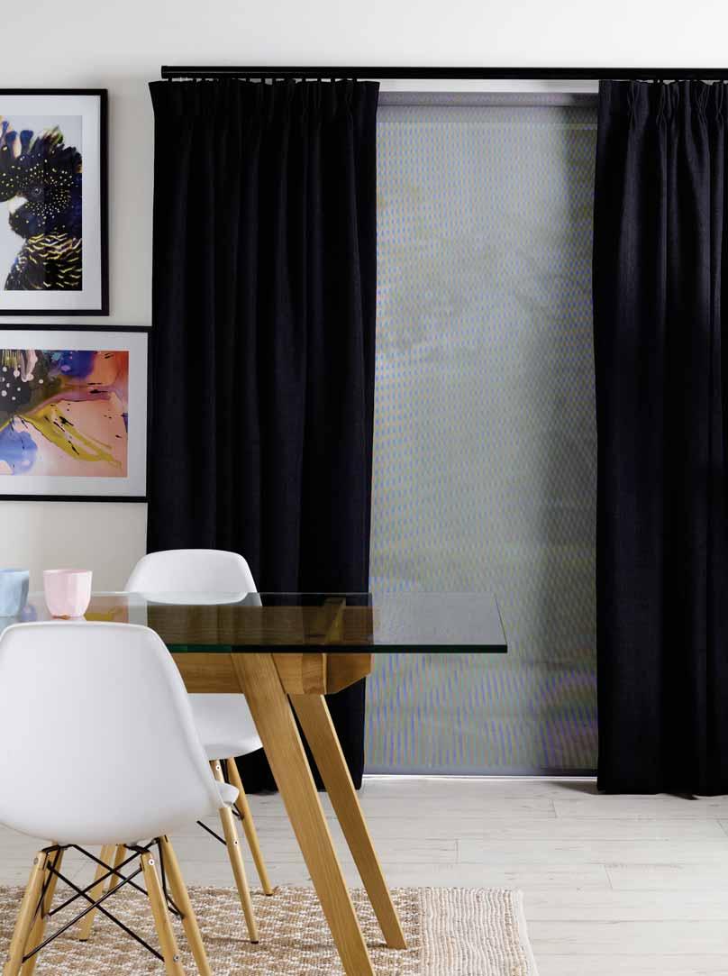 CURTAINS Create warmth, fashion and elegance in your home with Curtains and/or Sheers.