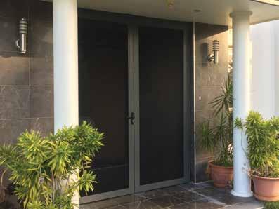 Crimsafe doors also work as flyscreens, yet do not prevent airflow, ensuring that breezes are