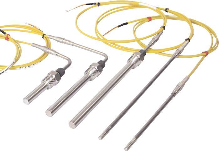 PROCESS MONITORING INSTRUMENTS continued Temperature Sensors (Catalog section 10) Featured Product: Thermocouple Encased in 1/4 Stainless Steel 316 braided shield with Teflon overlay extension wire K