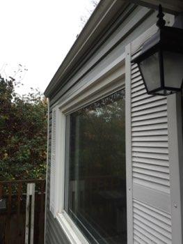 Window frames and sills appeared in good condition overall.