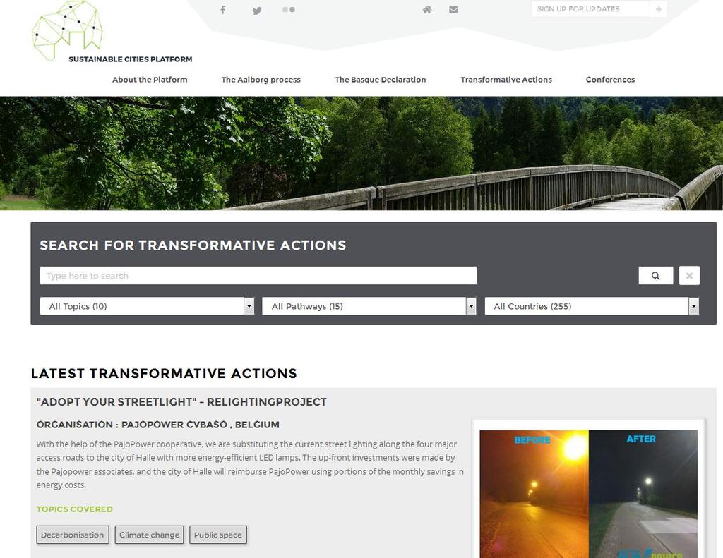TRANSFORMATIVE ACTIONS DATABASE