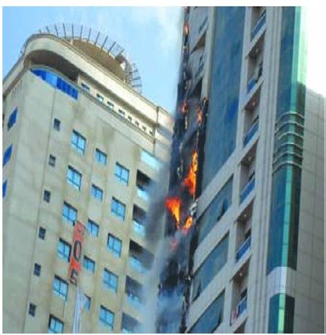 blaze in a 25-storey tower without equipment to reach the flames.
