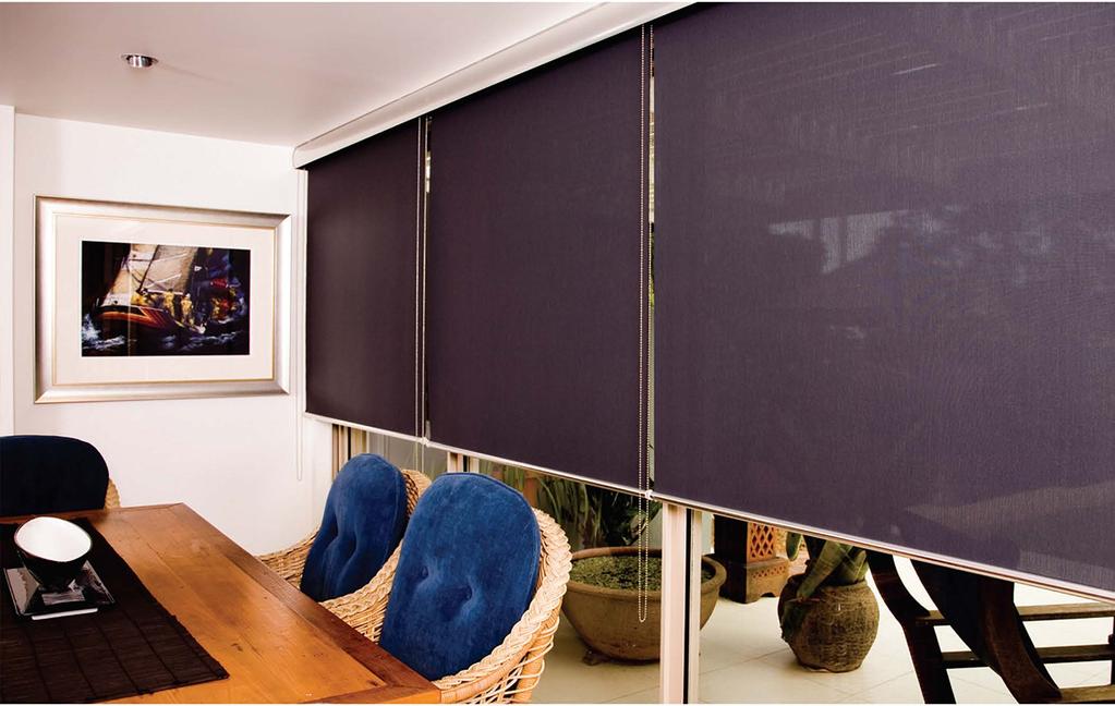 Roller Blinds fabulous holland and sunscreen blinds Great for heat and light protection, smooth operating Roller Blinds are available in a selection of