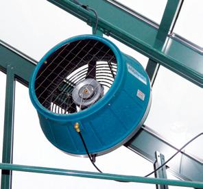 Turbo XE 500 & XE 1000 Used on mid-sized greenhouses; Models available for larger greenhouses XE 500 propels water up to 25' XE 1000 propels water up to 30' Quiet & noise free operation Withstands