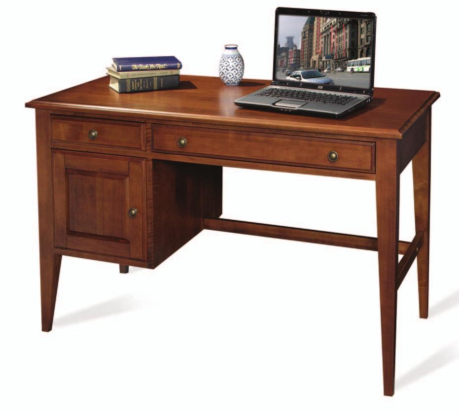6955-43 Writing Desk Antique Black with Top 24D 48W