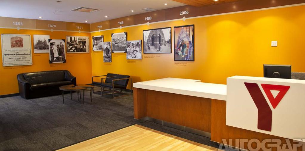 Solution: By using removable vinyl, our creative team transformed the space with custom floor, wall and ceiling graphics to make a thriving, vibrant environment that