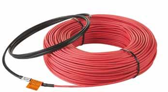 Heatcom Strong 18 is a particularly robust heating cable that can be installed on reinforcing steel or nets. If the cable is to be laid in so-called ground-moist concrete.