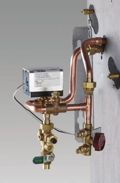 VALVE PACKAGES Valve packages general data Field mounted valve packages Zehnder Rittling Cabinet Unit Heaters have standard hot water valve packages available as a factory-built assembly, pre-wired