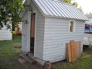 Playhouse or Garden Shed (well built, approx. 7 x9, to be moved) Fishing Gear North Star Auction & Appraisal Company Auctioneer: Dean Moos, Lic. #622, Clerk Lic. #450, (701)667-2935 Rich Fadness, Lic.