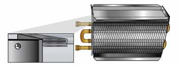 COILS: DIRECT EXPANSION, CHILLED WATER, AND HEATING Duct-Mounted Coils Duct-mounted coils are usually heating type.