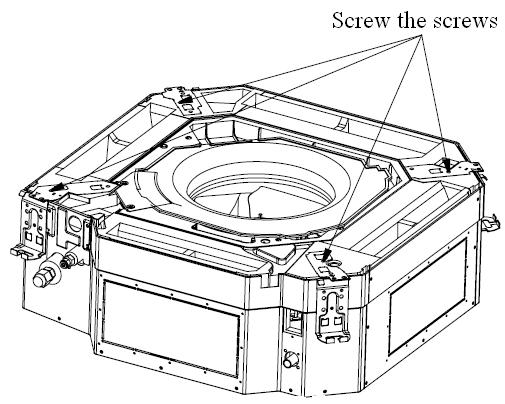 9.Mount the water tray and screw the screws Mount the water tray and screw the screws Removal and Assembly of drainage pump Remark: Prior to the assembly of the drainage pump, make sure the power