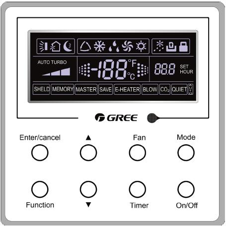 3 REMOTE CONTROLLER 3.1 Wired Remote Controller 3.1.1 Wired Controller XK19 It is designed for the cassette type, duct type and floor ceiling type indoor units.