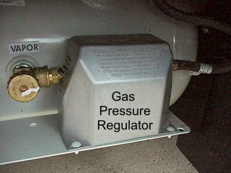 SECTION 5 LP GAS PRESSURE REGULATOR The pressure regulator is protected from the elements by a plastic cover which should be left in place at all times.