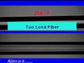 Clean the fiber completely and reset it. 2.
