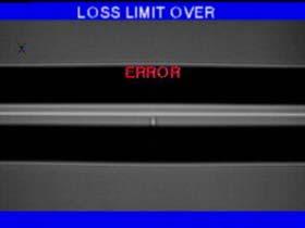 5. LOSS LIMIT OVER This error message appears when the estimated loss limit exceeds its limit value. Check the limit value of the loss rate. 6.