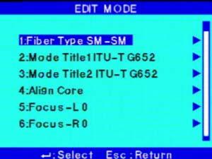 Reference or splice mode edit Select the edit mode Splice factors in each splice mode can be modified.