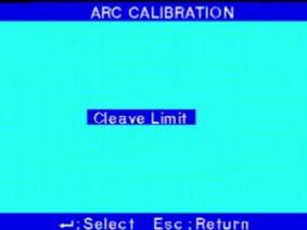 If you select Arc Calibration, you can