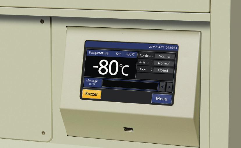 Meeting your freezer storage needs MICROPROCESSOR CONTROL WITH TOUCH SCREEN DISPLA The TwinGuard series is managed by an integrated microprocessor controller with LCD information center to simplify