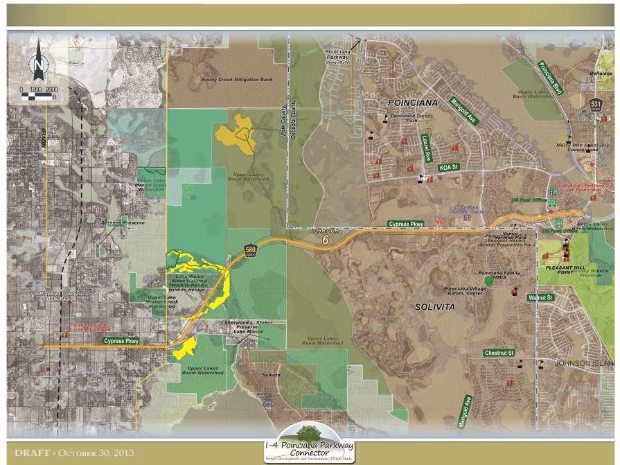 Corridor Analysis: Identify land suitable for alternatives