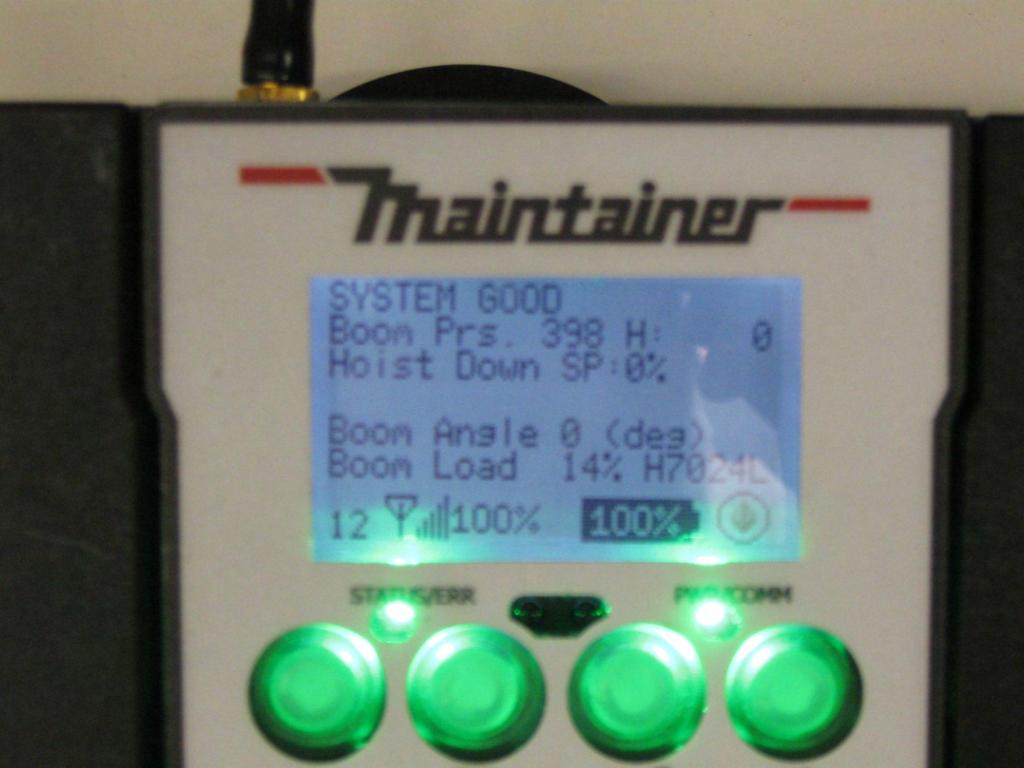 System Errors- If the cable to the coil is broken or not connected the system can see this problem. The receiver monitors the current out to a function and monitors the current back from the function.