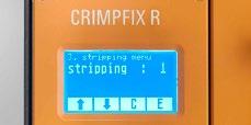 The robust, flexible CRIMPFIX E is an electrically powered automatic stripper and crimper for cross sections
