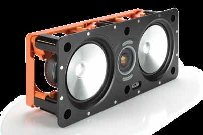 WT150-LCR uses 5 MMP II bass drivers on either side of the C-CAM tweeter; the WT250-LCR uses