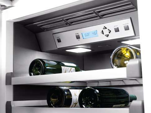 DUAL CONTROL WINE PRESERVATION Store your wine collection at the perfect temperature.