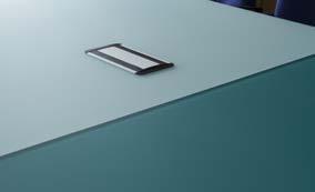 Toughened glass atop a polished aluminium frame makes for a sturdy reliable table that is built