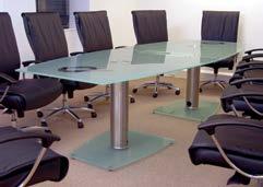 Alternatively, it serves as an attractive boardroom table for more formal