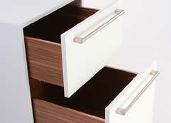 Detailed with hardwood lipped drawers and designed