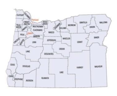 2013-2017 Oregon SCORP County-Level Data Collection SCORP Planning Regions In 2002,